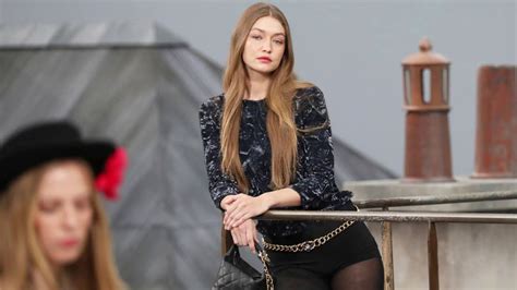 Gigi Hadid Stops Runway Crasher At Chanel Show